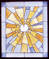 Glasfenster,  St. Nikolaus-Kapelle